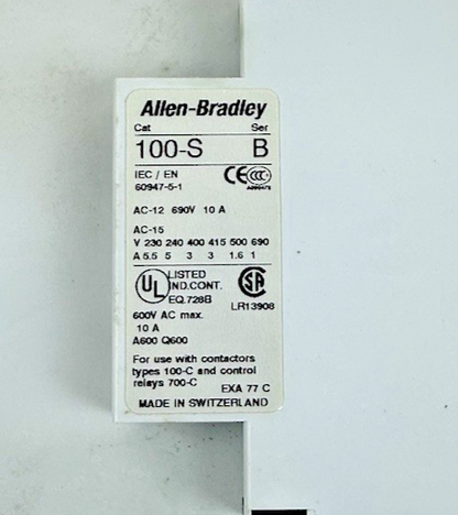 Allen Bradley 100-C60*00 Series B Contactor 60 Amp 110/120VAC 3P