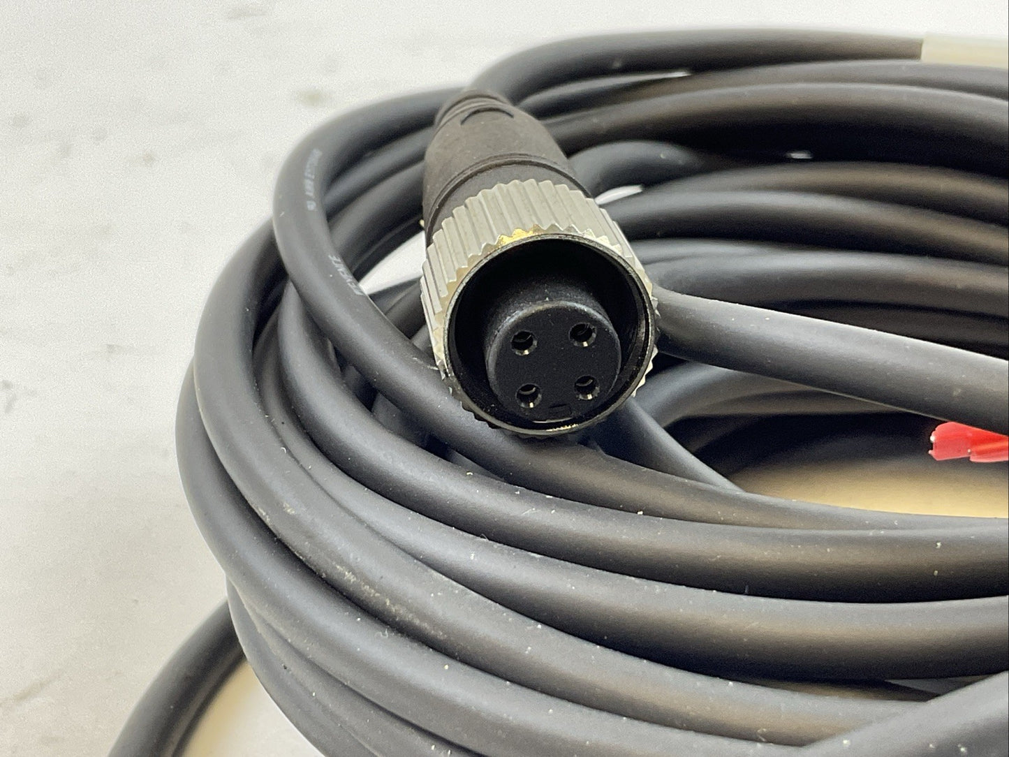 KEYENCE OP-85502 CONNECTOR CABLE CORDSET 4 PIN STRAIGHT 10M
