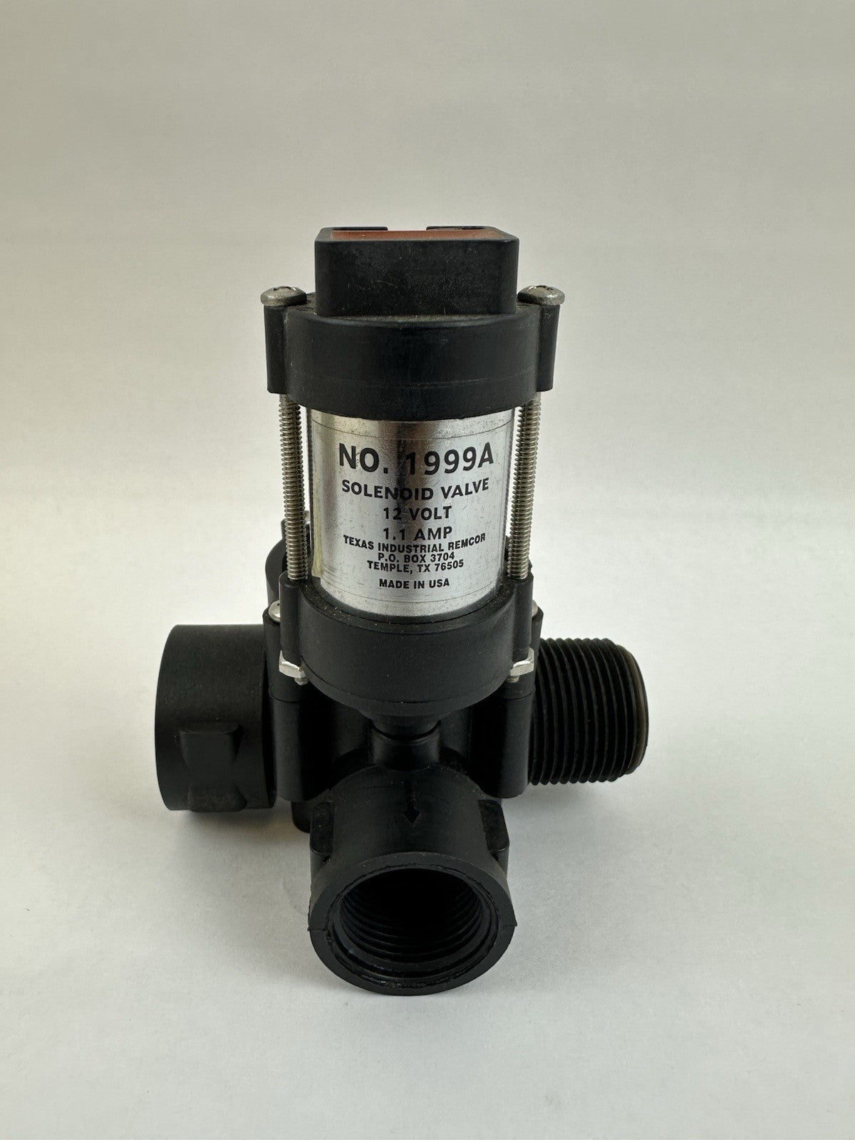 TEXAS REMCOR ELECTRIC BOOM SHUTOFF SOLENOID VALVE 1999A-1 12V 1.1AMP