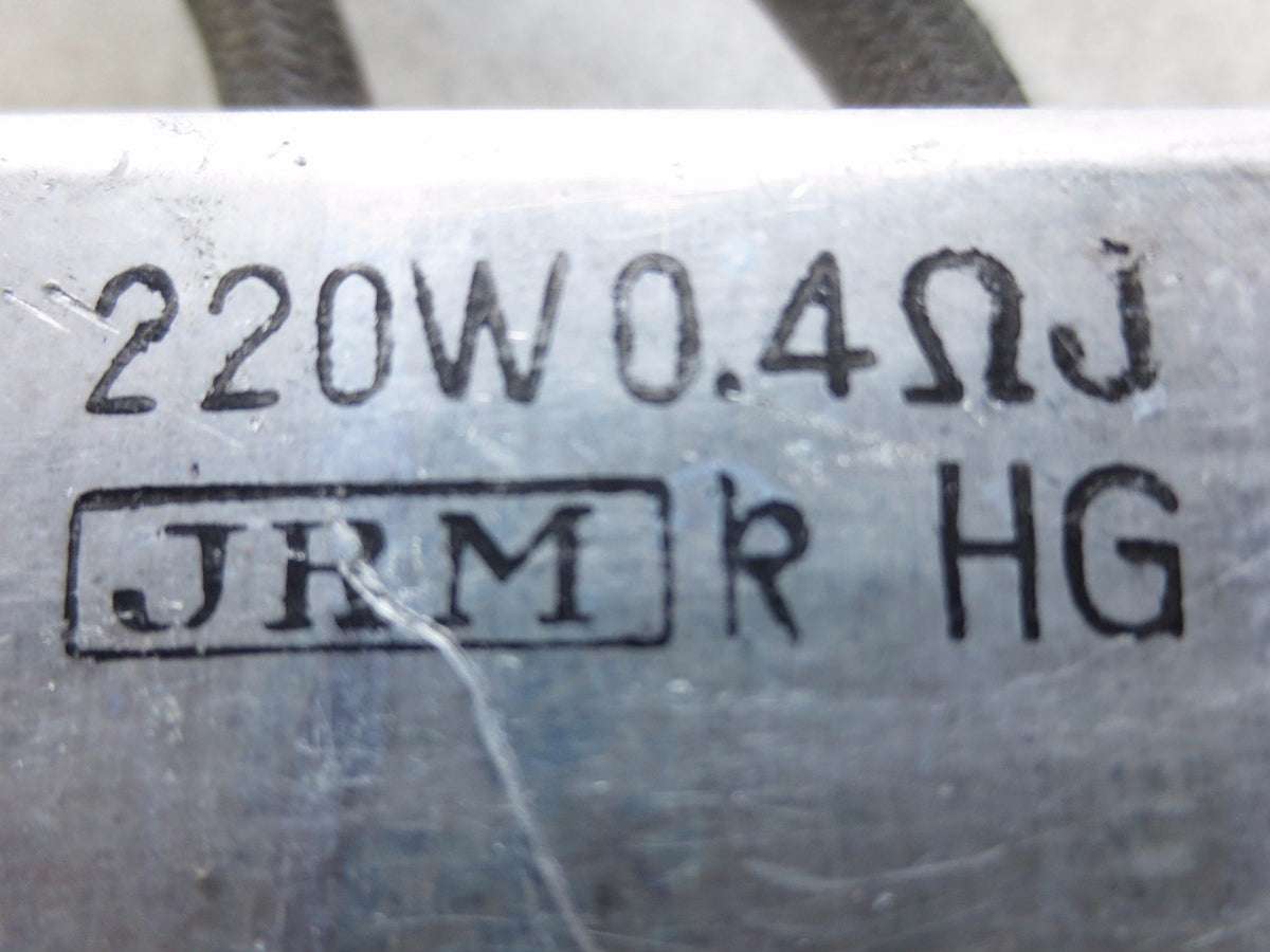 JRM JAPAN RESISTOR Mfg. 220W, 0.4 Ω J - 0.4 OHM - RESISTOR