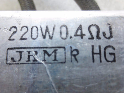 JRM JAPAN RESISTOR Mfg. 220W, 0.4 Ω J - 0.4 OHM - RESISTOR