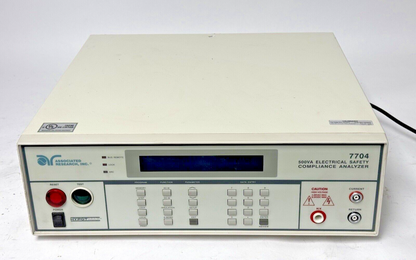 ASSOCIATED RESEARCH INC. - 7704 - HYPOT MAX-500VA ELEC. SFTY COMPLIANCE ANALYZER