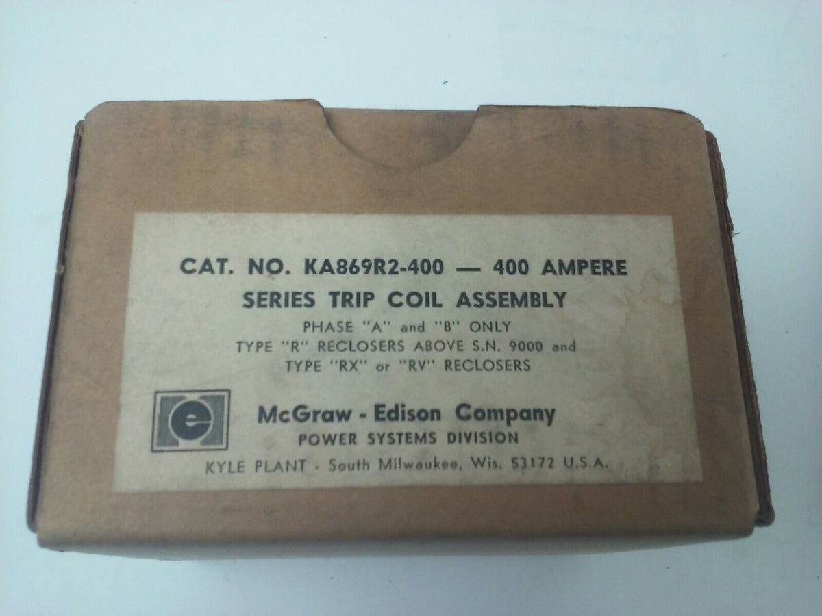 MCGRAW-EDISON COMPANY KA869R2-400 - 400AMP TRIP COIL ASSEMBLY WA-92B-2-400 AMP