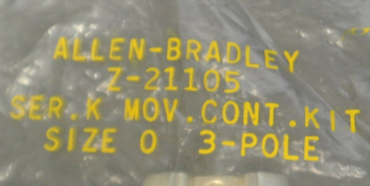 ALLEN-BRADLEY Z-21105 MOVABLE CONTACT KIT / SIZE 0 / 3-POLE / NEW SURPLUS