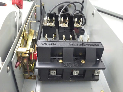 GE TH3362JRS, SAFETY SWITCH, MOD.10, 60A, 600VAC/250VDC, D16419  INTERLOCK RECEP