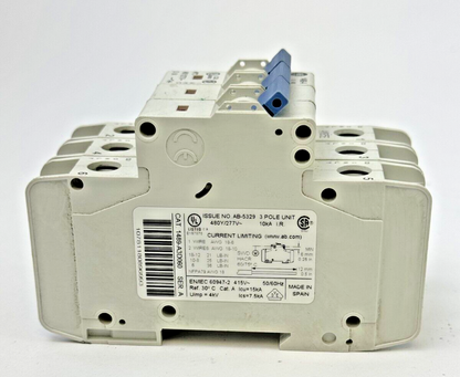 ALLEN-BRADLEY - 1489-A3D060 SER. A - CIRCUIT BREAKER - 3 P, 6 A, 277 V