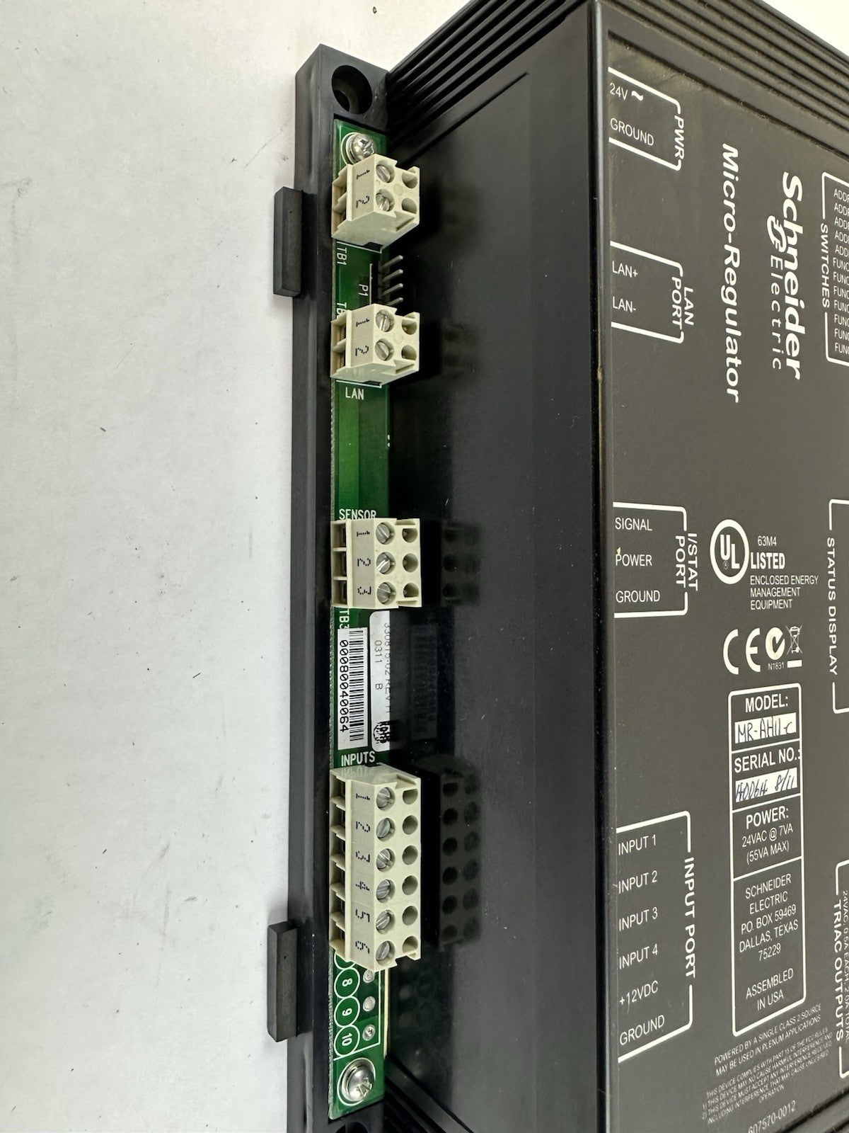 SCHNEIDER ELECTRIC MR-AHU-C MICRO-REGULATOR 330815-02