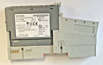 ALLEN BRADLEY 1734-MB PLC MODULE W/ 1734-RTB TERM.BLOCK, 1734-OB8 OUTPUT MODULE