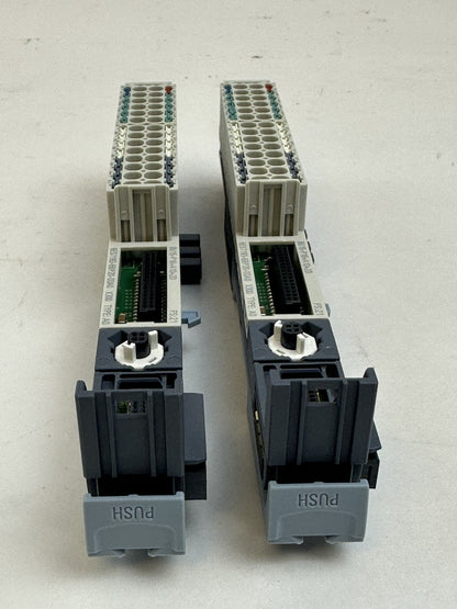 SIEMENS 6ES7193-6BP20-0DA0 SIMATIC ET 200SP BASE UNIT BU15-P16+A10+2D LOT OF 2
