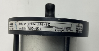 PARKER 02.50 4FLPB 4 4.000/ 02.50 4FLPC 4 0.5000 AIR CYLINDER 250PSI