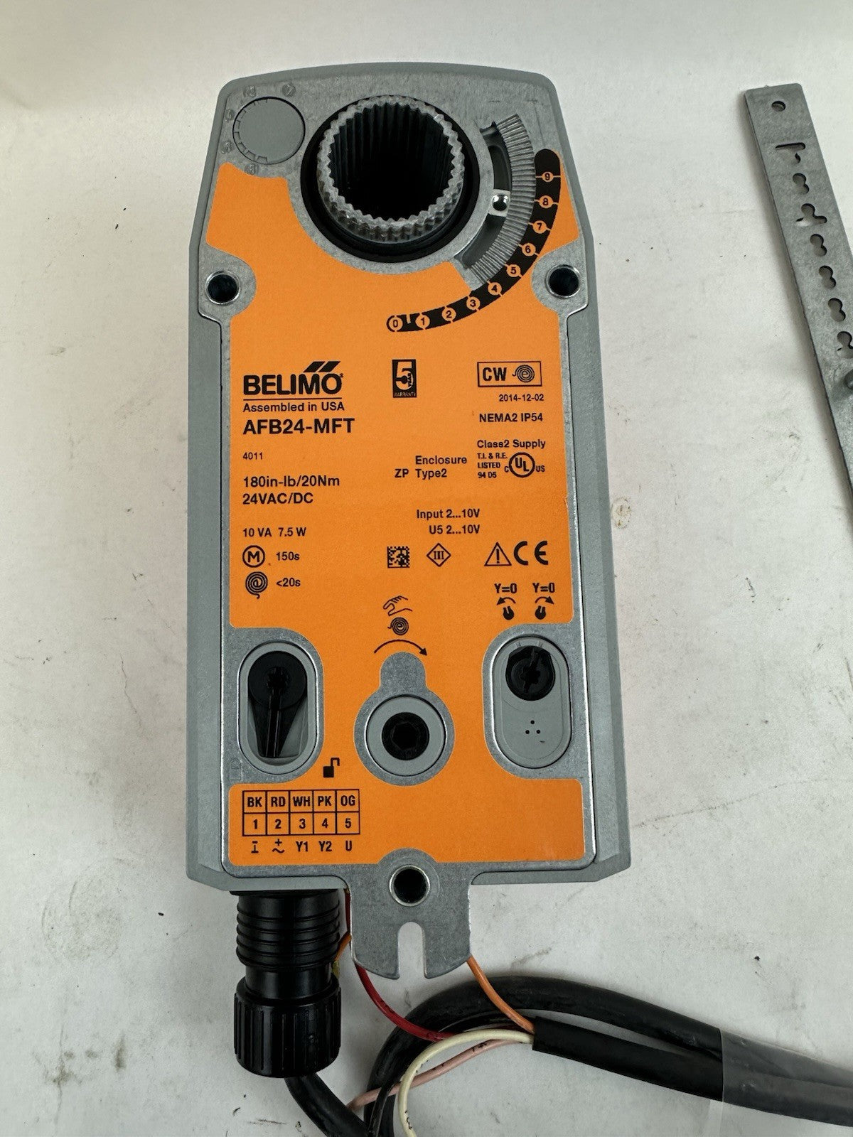 BELIMO AFB24-MFT DAMPER ACTUATOR 24VAC/DC 180IN-LB 20NM SPRING RETURN