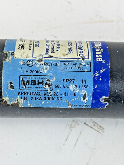 LITTELFUSE - FLSR 125- DUAL-ELEMENT/ TIME-DELAY/ CURRENT LIMITING - 125A, 600V
