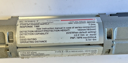 KEYENCE SL-V0H-T / SL-V08H-R  TRANSMITTER AND  RECIEVER 24VDC