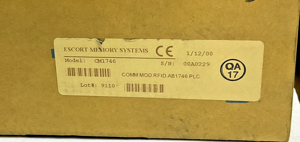 ESCORT MEMORY SYSTEMS CM1746 I/O MODULE