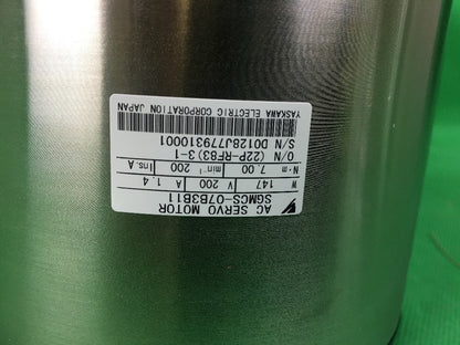 YASKAWA SGMCS-07B3B11 AC SERVO MOTOR INDEXING TURNTABLE HEAD 147W 200V 1.4A
