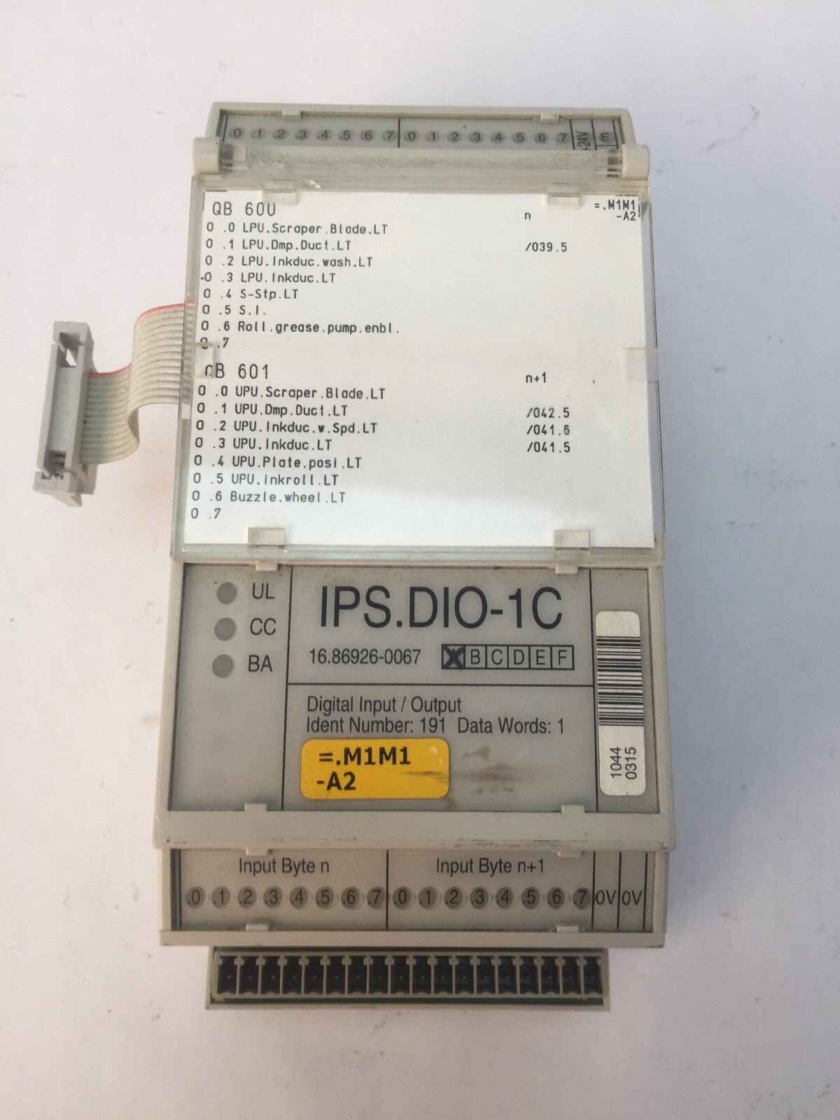 MAN ROLAND IPS.DIO-1C DIGITAL INPUT/OUTPUT MODULE