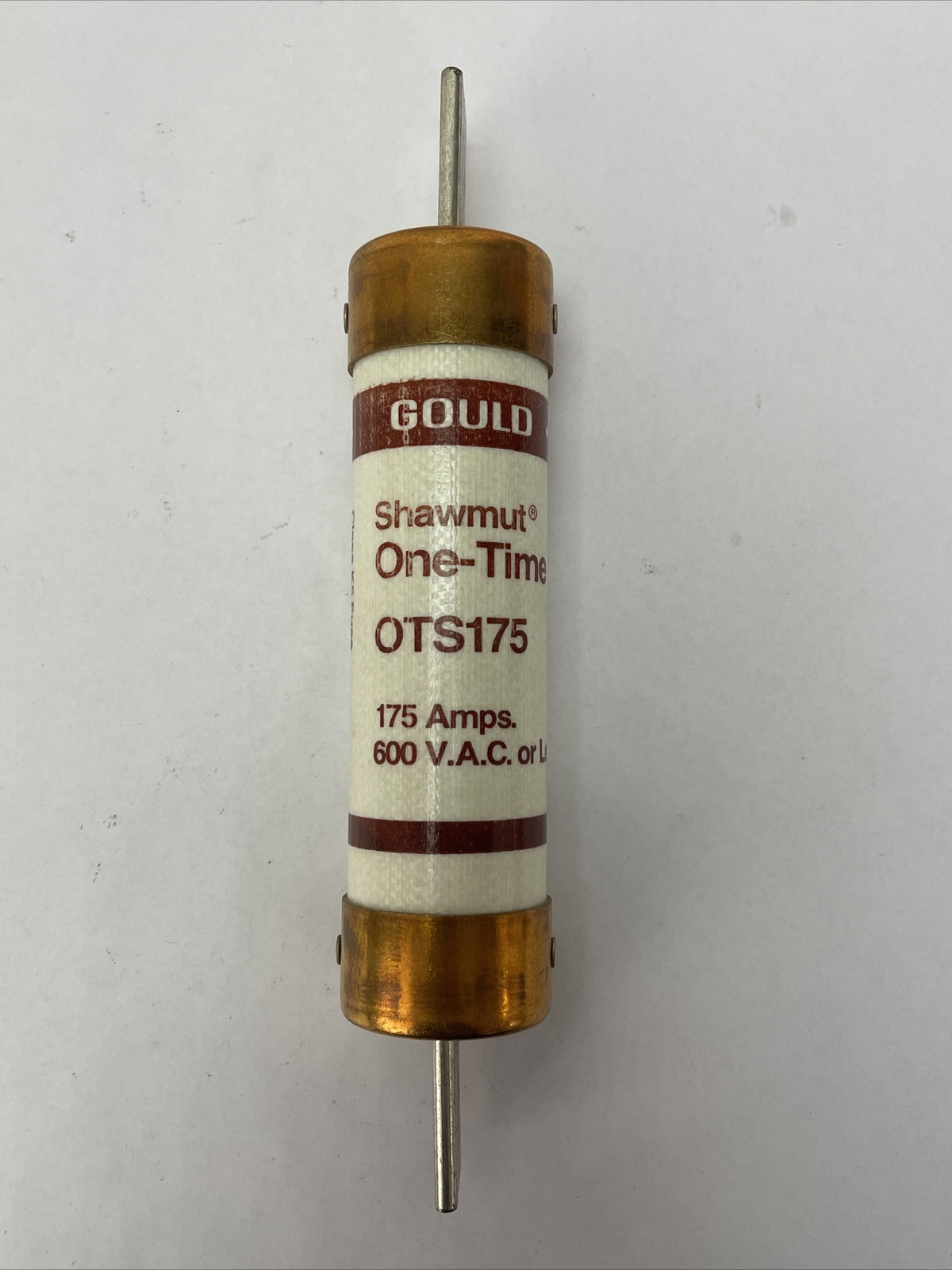 GOULD SHAWMUT OTS175 ONE-TIME FUSE 175AMP 600VAC (LOT OF 3)