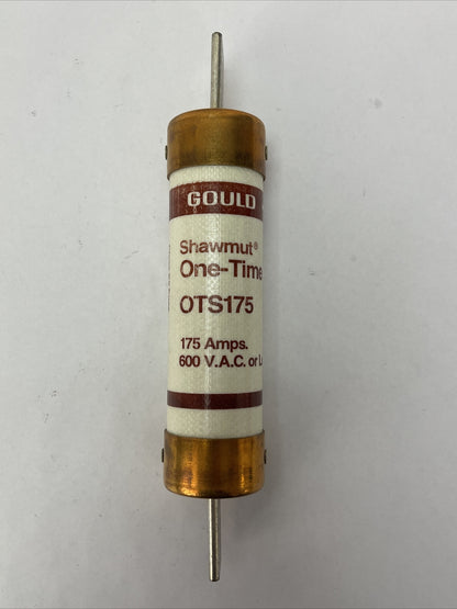 GOULD SHAWMUT OTS175 ONE-TIME FUSE 175AMP 600VAC (LOT OF 3)