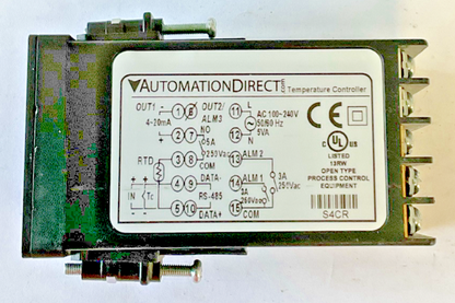 AUTOMATION DIRECT SL4848-CR TEMPERTAURE CONTROLLER 240V 50/60HZ 5VA