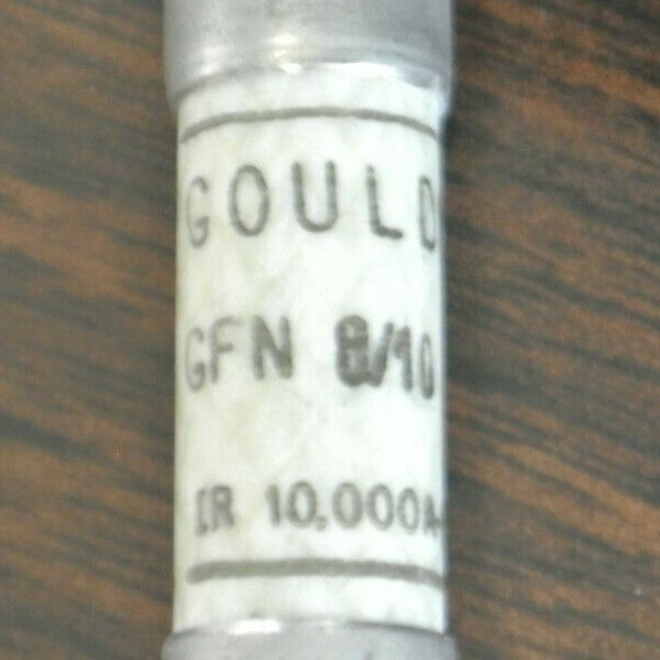 LOT of 8 / GOULD GFN8/10 TIME-DELAY FUSES / 8/10A / 250VAC /