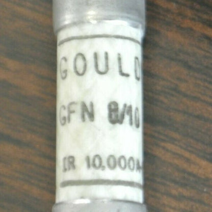 LOT of 8 / GOULD GFN8/10 TIME-DELAY FUSES / 8/10A / 250VAC /
