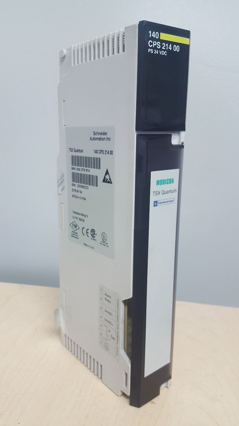 SCHNEIDER MODICON 140CPS21400 POWER SUPPLY 10AMP 24VDC TSX QUANTUM