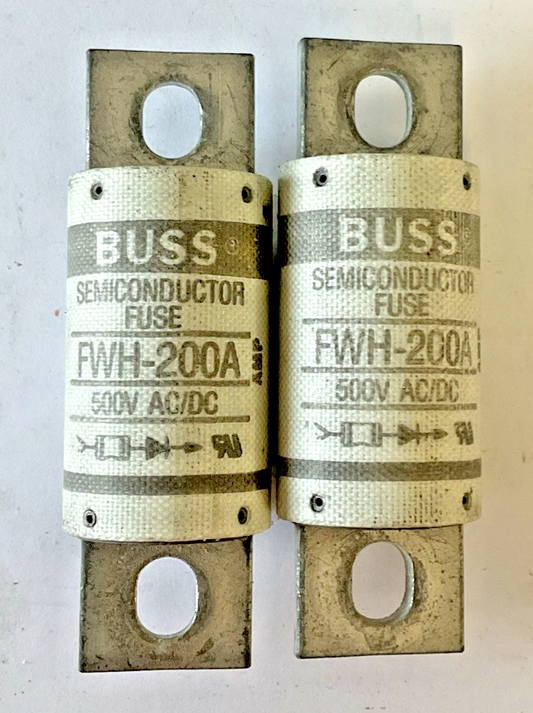 BUSS FWH-200A SEMICONDUCTOR FUSE  500VAC/DC ***LOTOF2***
