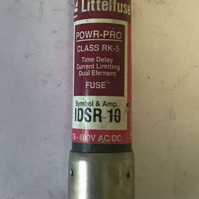 LITTELFUSE IDSR 10 FUSE POWR-PRO RK5 10A 600VAC TIME DELAY  ***LOTOF2***
