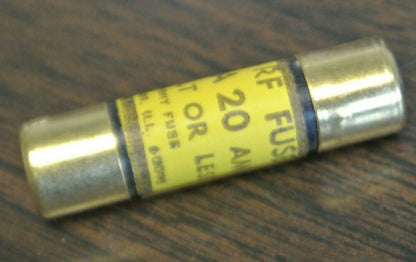 ECONOMY RFA20 TYPE RF FUSE / 20A / 130V / NEW SURPLUS / EACH