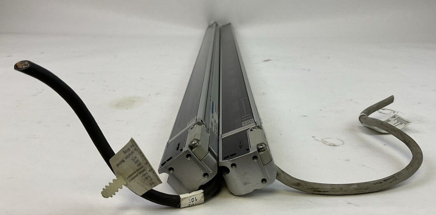 KEYENCE LIGHT CURTAIN SL-C40H-R RECEIVER SL-C40H-T TRANSMITTER 24VDC