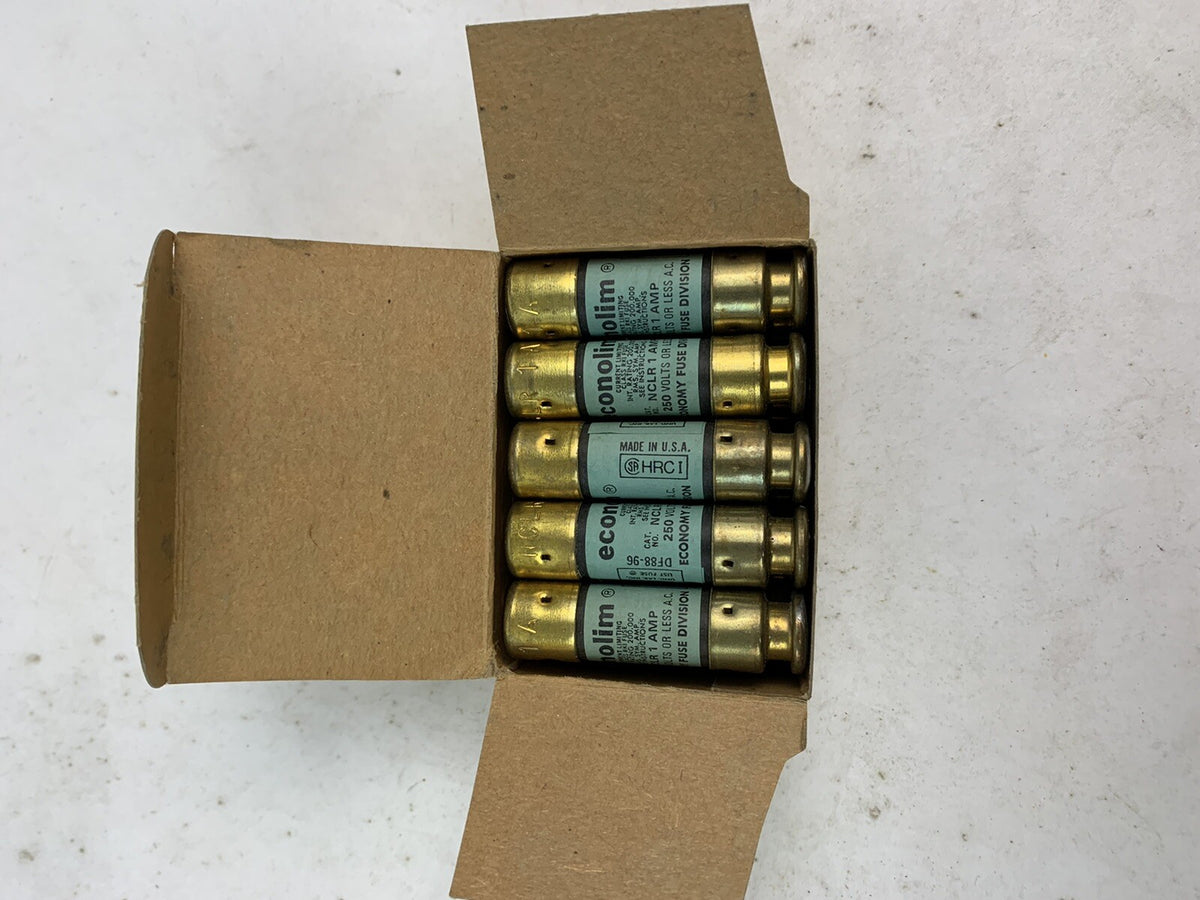 Economy Fuse Econolim NCLR 1 1A 250V Fuse "Lot of 10"