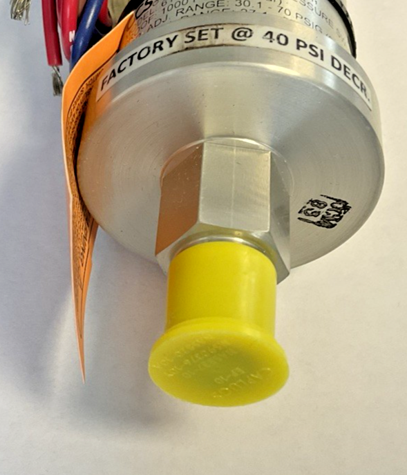 CUSTOM CONTROL SENSORS 611G8005 PRESSURE SWITCH 1000PSGI 69BAR