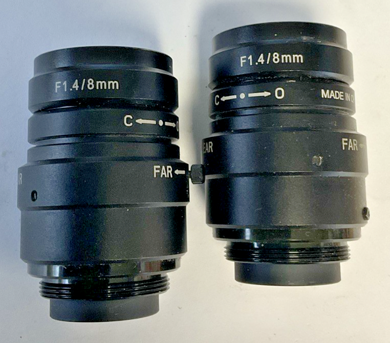 KEYENCE F1.4/8MM INDUSTRIAL CAMERA HEAD/LENS ***LOTOF2***