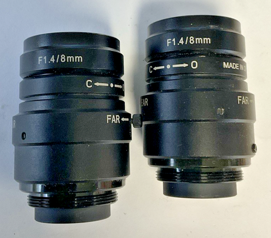KEYENCE F1.4/8MM INDUSTRIAL CAMERA HEAD/LENS ***LOTOF2***
