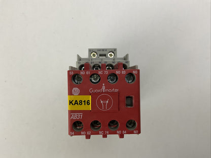 ALLEN BRADLEY 700S-CF620EJBC CONTACTOR 600VAC COIL 24VDC (700-CF310E* + 100S-F)