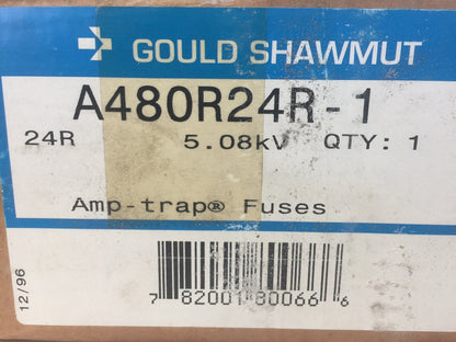 GOULD SHAWMUT A480R24R-1 CURRENT LIMITING FUSE 2400/4800V DESIGNATION: 24R
