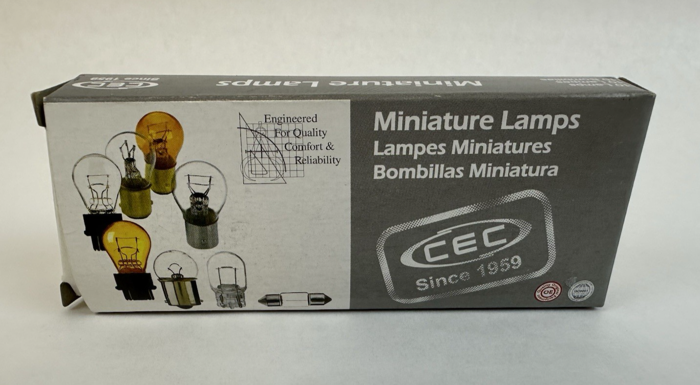 CEC 120MB MINIATURE LAMPS LIGHT BULBS PACK OF 10
