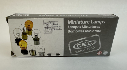 CEC 120MB MINIATURE LAMPS LIGHT BULBS PACK OF 10