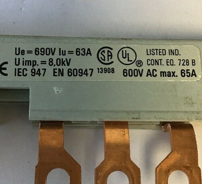 ALLEN BRADLEY 140-L454 SER.C COMMONING LINKS 65AMP 600VAC