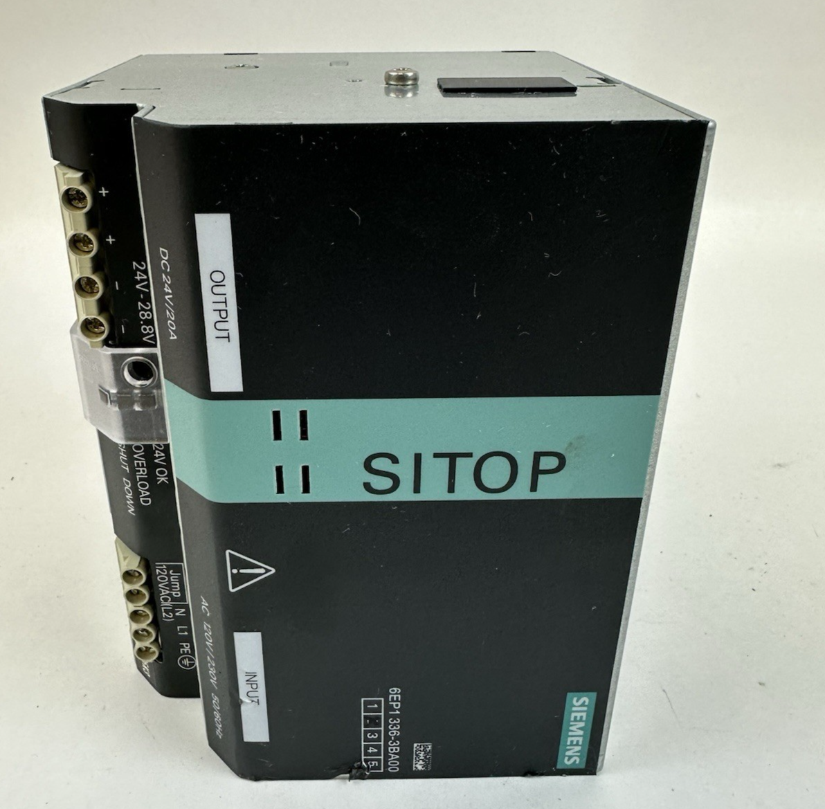 SIEMENS SITOP 6EP1336-3BA00 POWER SUPPLY 24VDC 20A 1PH 100-240VAC