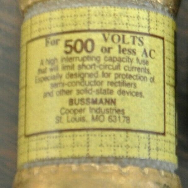BUSSMANN / TRON KBH35 RECTIFIER FUSE / 500V / 35A / NEW SURPLUS / EACH