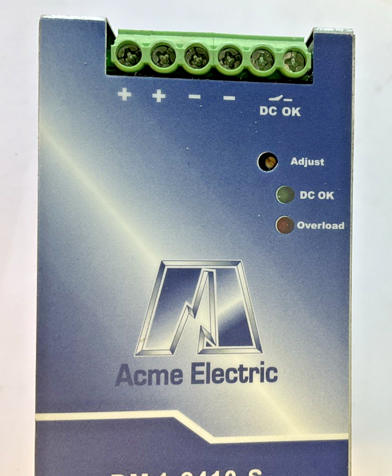 ACME ELECTRIC DM 1-2410-S POWER SUPPLY  24VDC 10A INPUT 240VAC 4.9A 47-63HZ