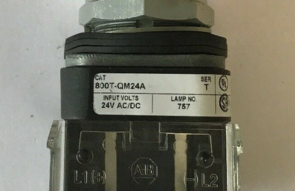 ALLEN BRADLEY 800T-QM24A SER T PUSH BUTTON  24VAC/VDC