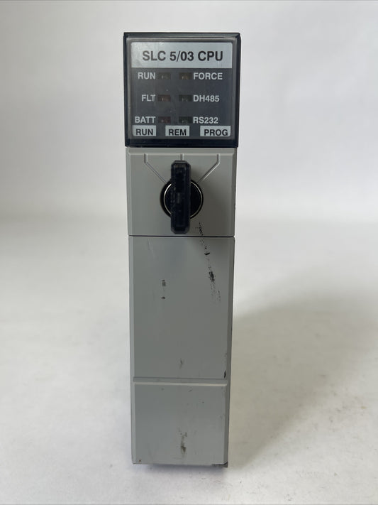 ALLEN BRADLEY 1747-L532 SER E PROC REV 8 PROCESSOR UNIT 1747-OS302 SER C FRN 10