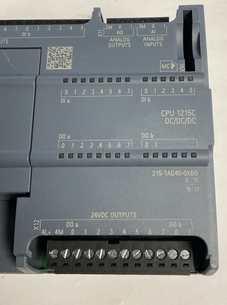 SIEMENS 6ES7 215-1AG40-0XB0 CPU MODULE 24VDC SIMATIC S7-1200