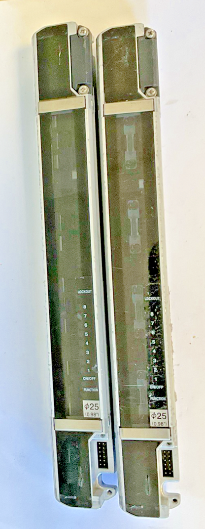KEYENCE SL-C12H-T / SL-C12H-R LIGHT CURTAIN TRANSMITTER W/RECIEVER 24VDC 15MS