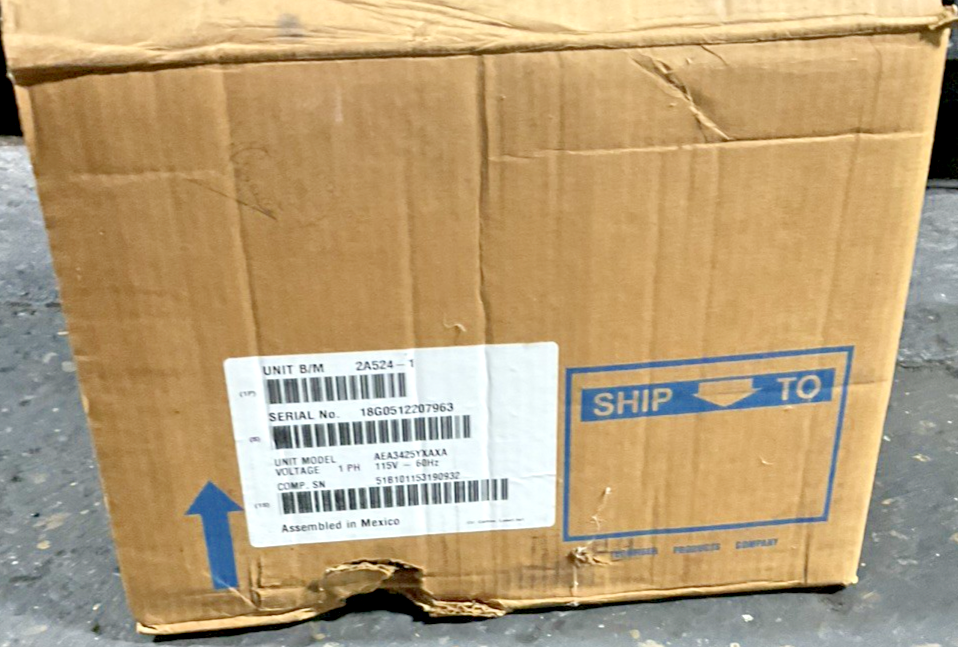 TECUMSEH AEA3425YXAXA COMPRESSOR 115V 60HZ 2A524-1 R134A 1PH 6W