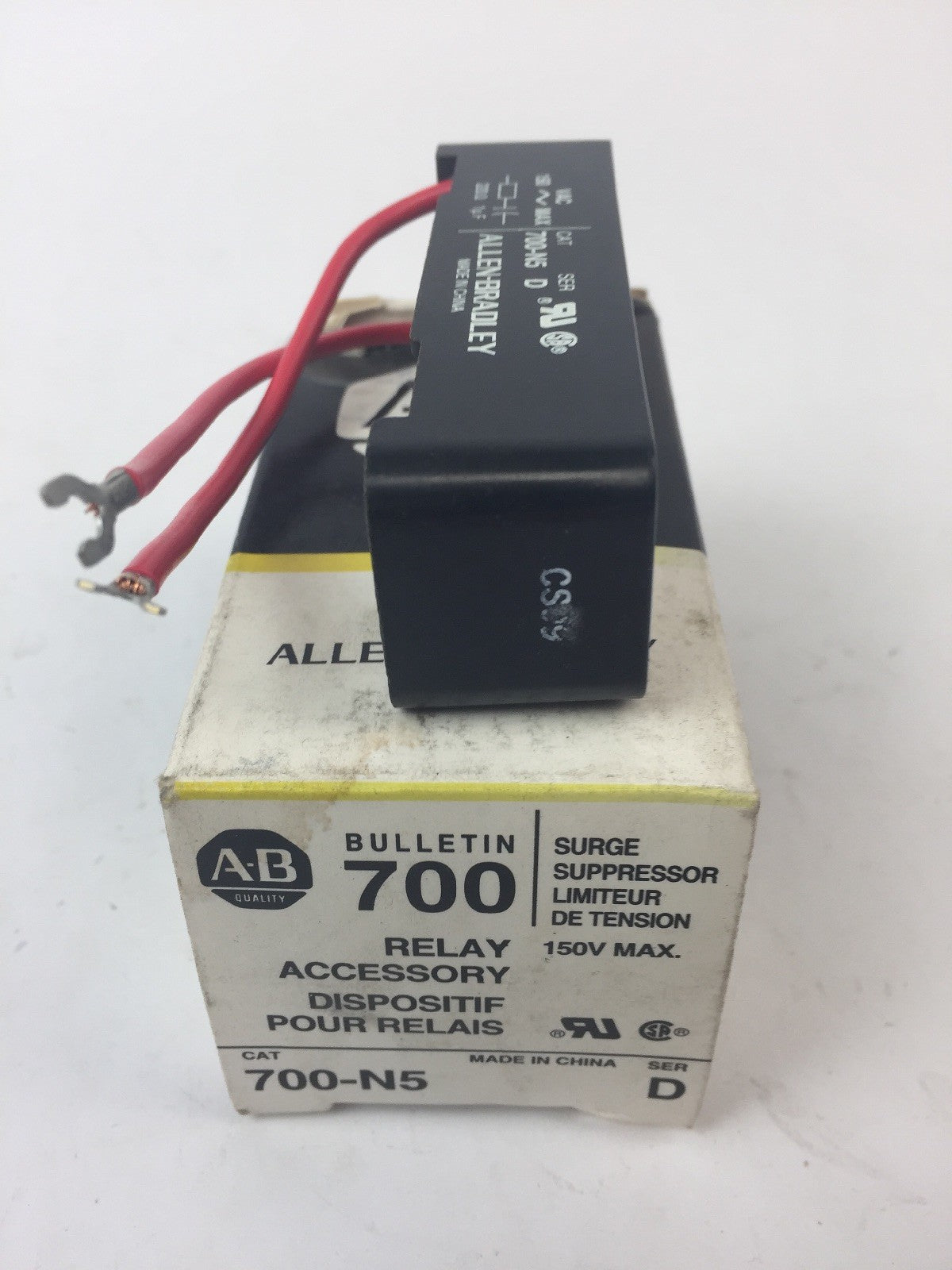 ALLEN BRADLEY 700-N5 RELAY ACCESSORY SURGE SUPPRESSOR 150V MAX SERIES D