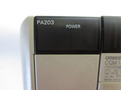 OMRON CQM1H-CPU11 CPU, PA203 POWER SUPPLY, ID212, OD212, OC222 ASSEMBLY