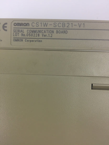 OMRON SYSMAC CS1G-CPU42H CPU UNIT / MODULE + CS1W-SCB21-V1 SERIAL COMM. BOARD